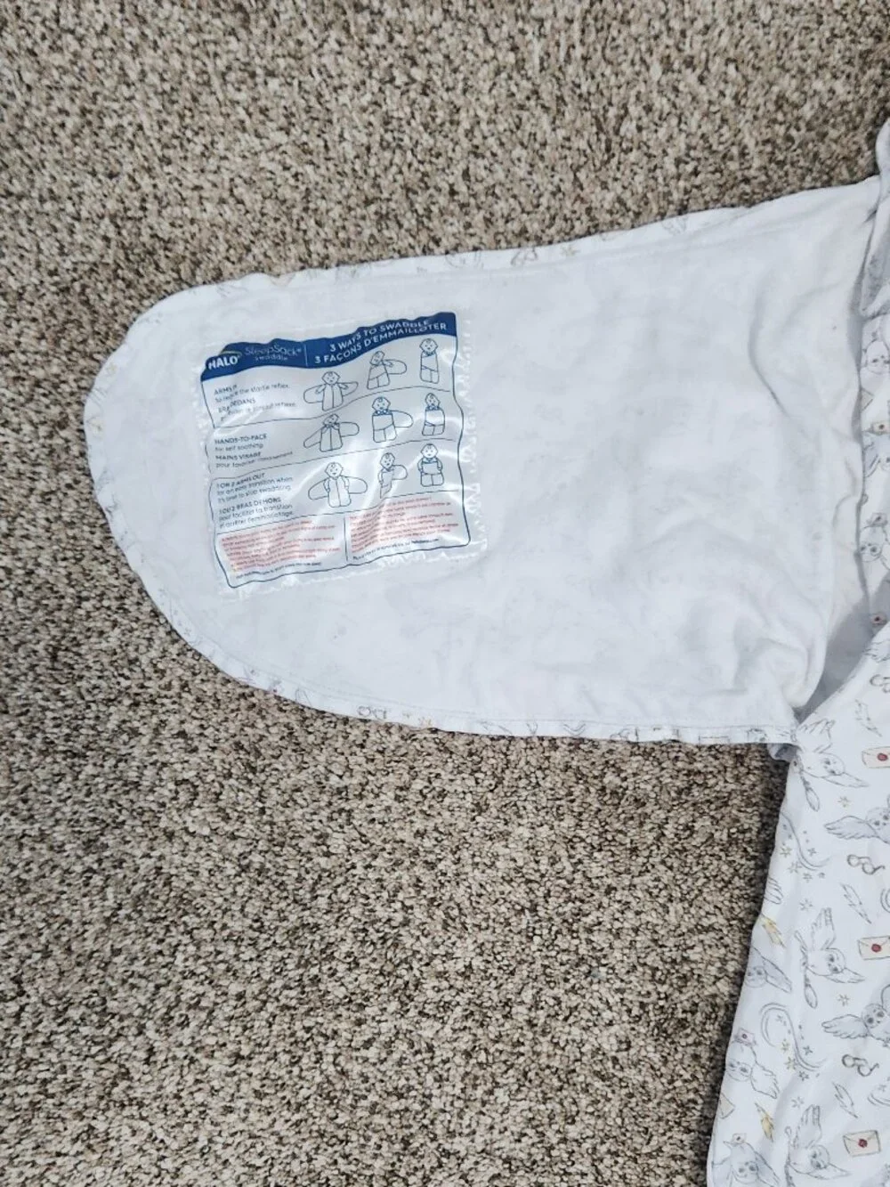Halo Harry Potter Hedwig Swaddle Small 3-6M